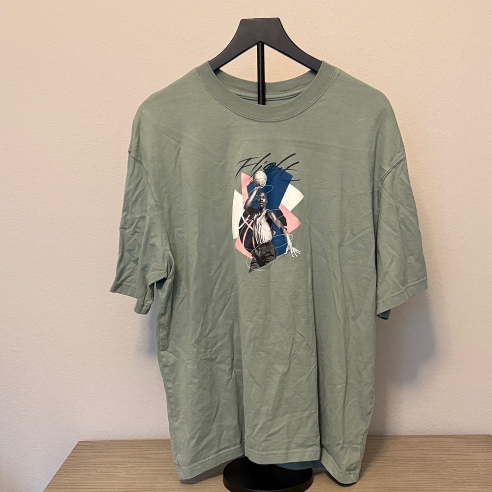 Jordan Graphic Tee in Sage Green